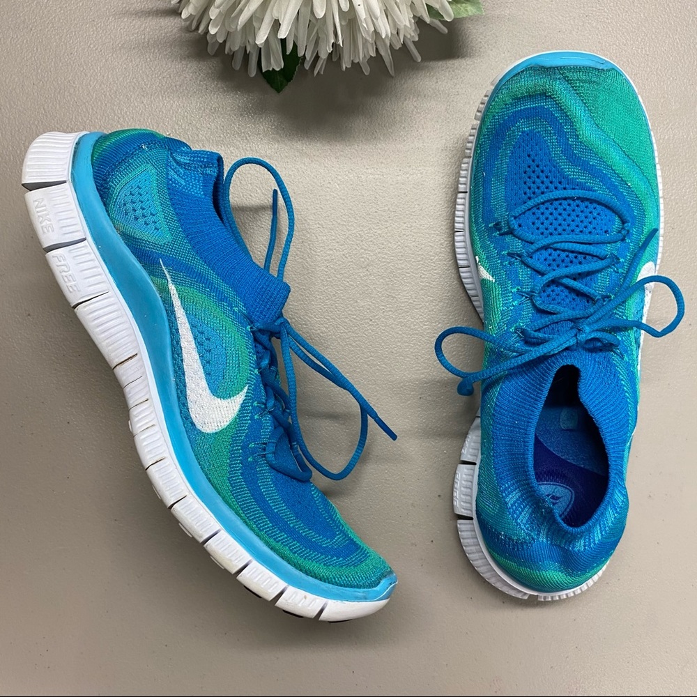 Nike Free Flyknit 5.0 Sneaker Shoe Sofsole W Sz 11 - Picture 1 of 6